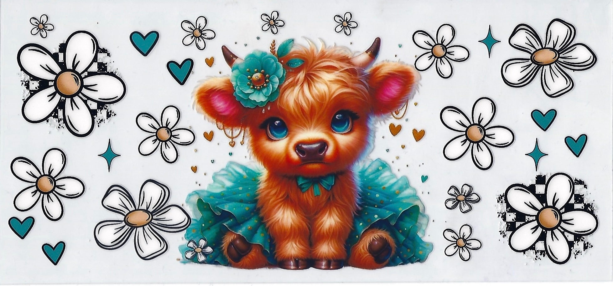 Torquoise cow