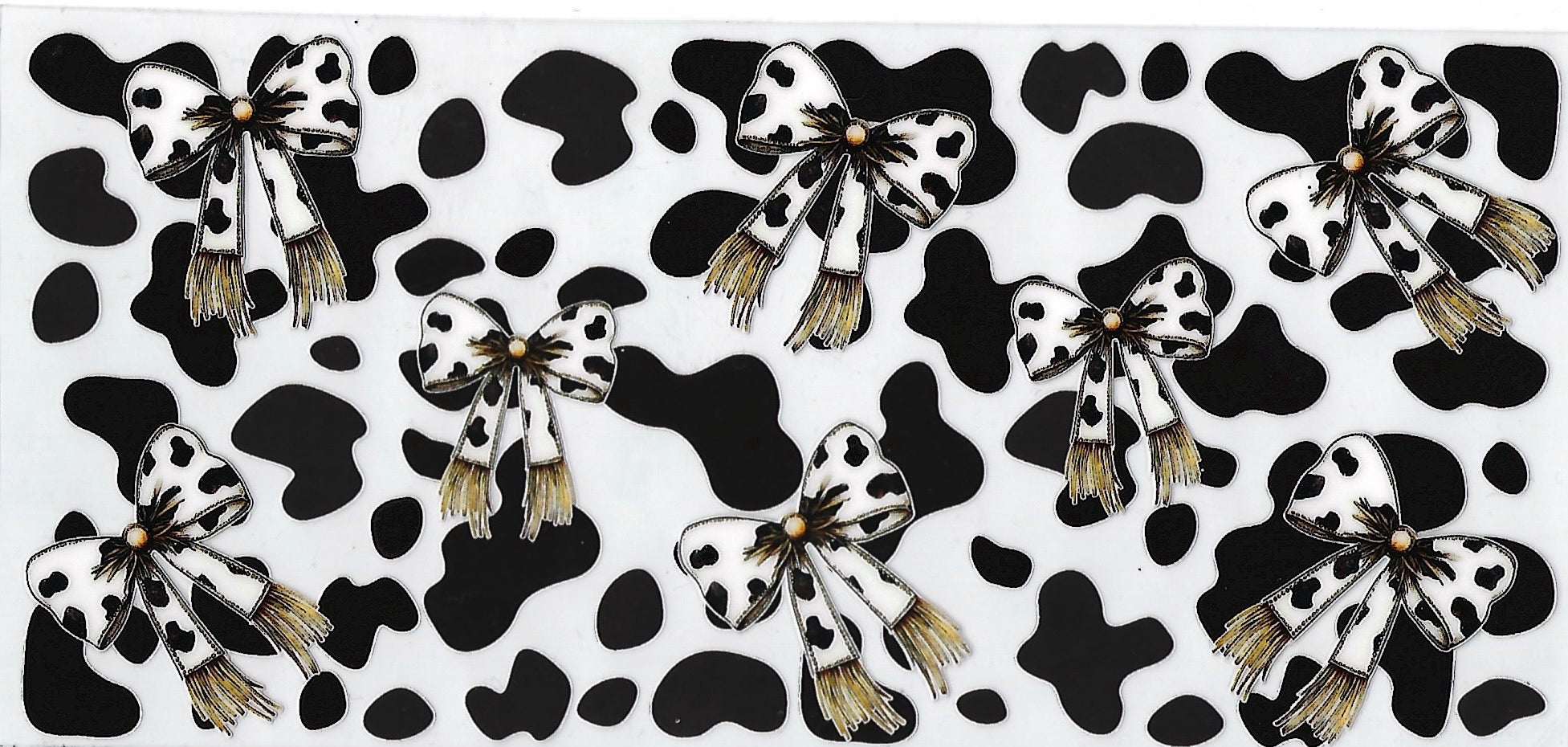Cow print/bows