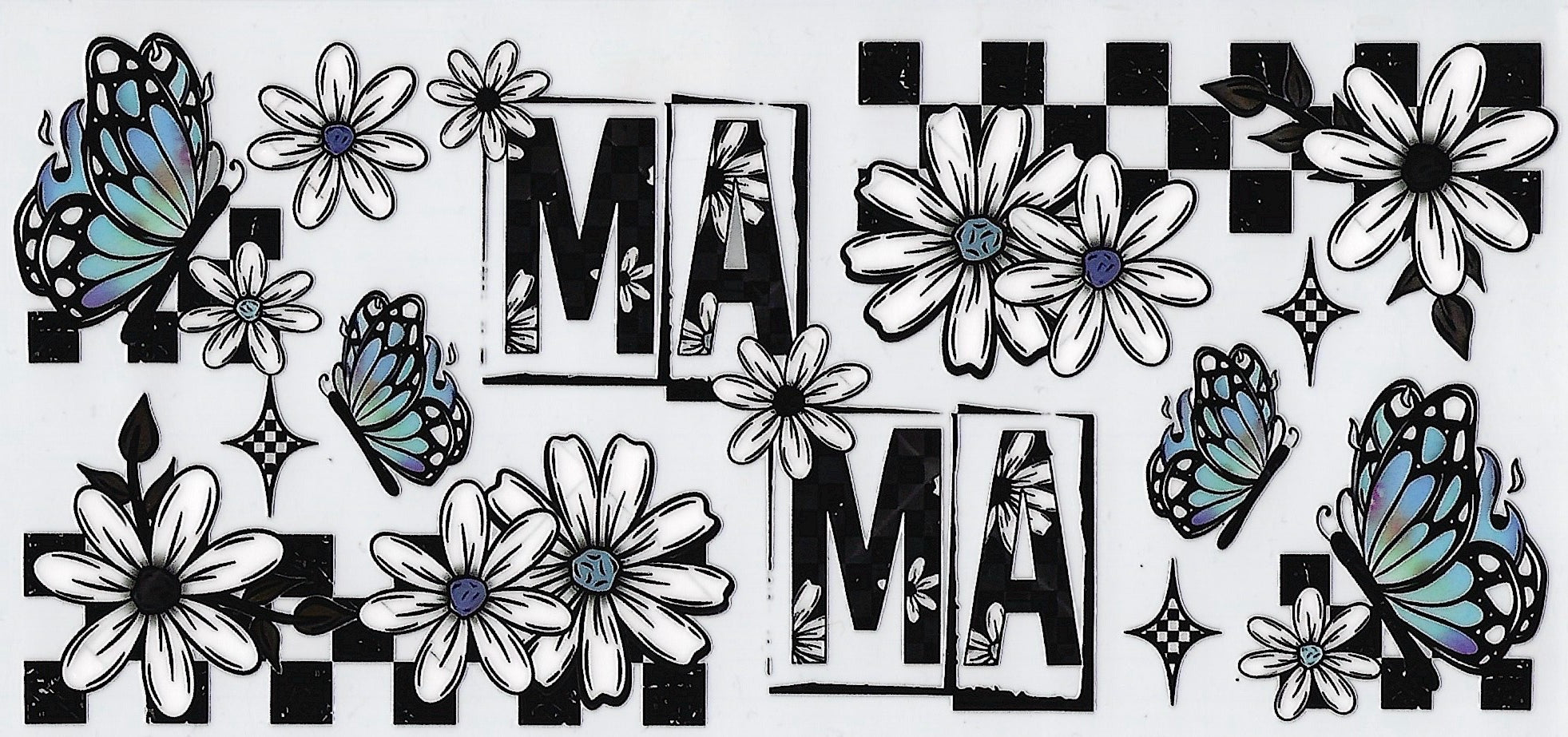 Mama blue butterflies